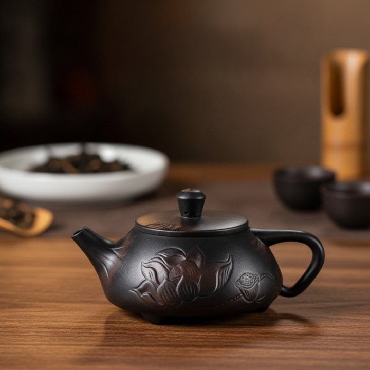 Théière en Argile Violette Jianshui Artisanale - 175 ml