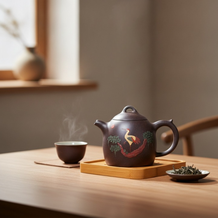 Théière en Argile Violette Zisha Yixing Classique