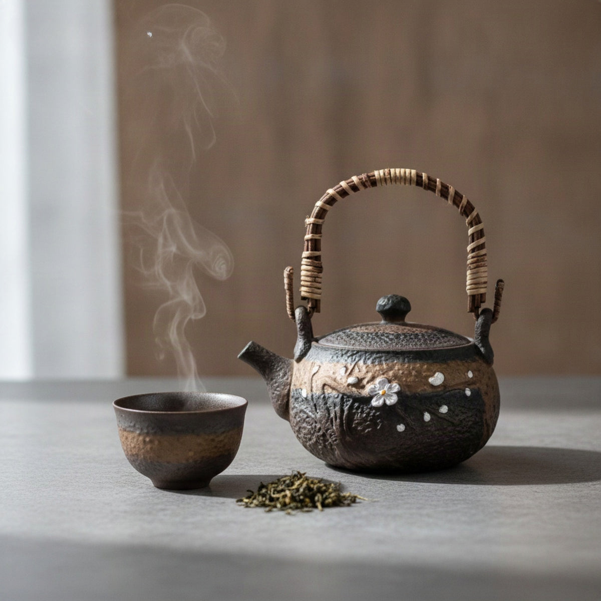 Théière Japonaise Émaillée Artisanale