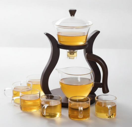 Théière en Verre Kung Fu Magnétique Semi-Automatique