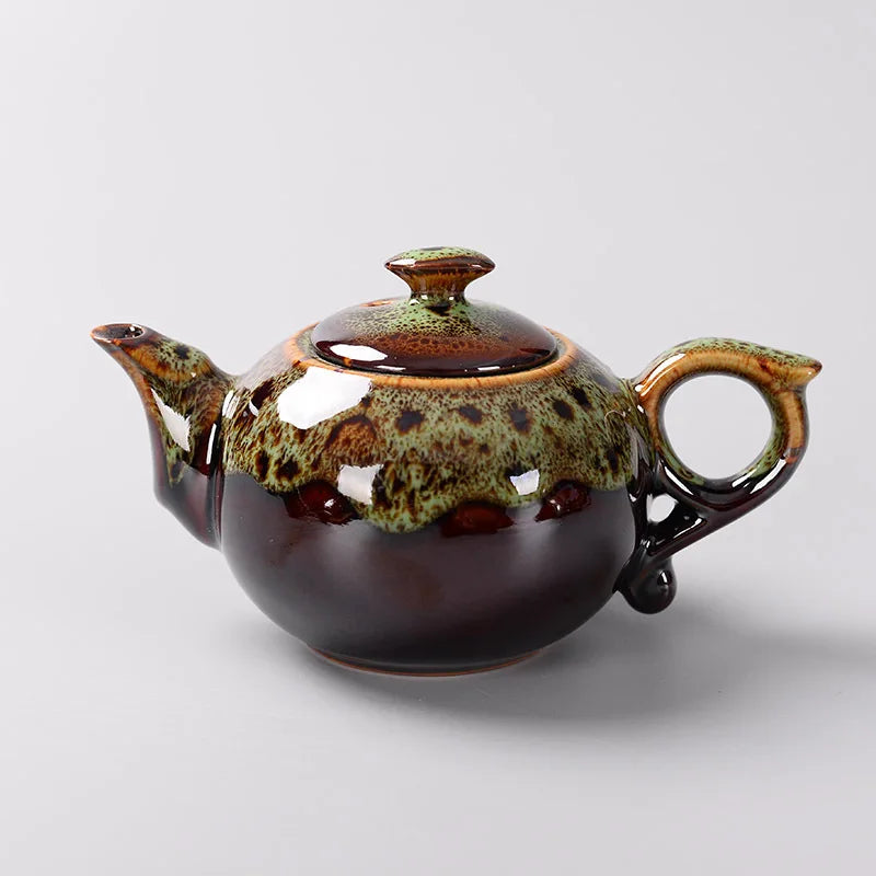 Théière Yixing Traditionnelle Glaçure Changeante