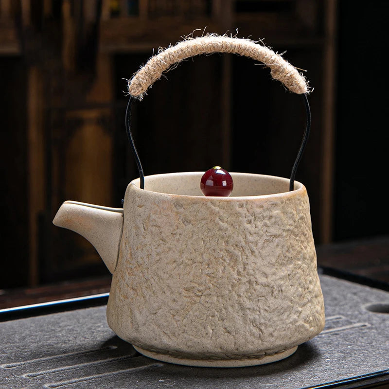 Théière Japonaise Rétro Céramique Brute
