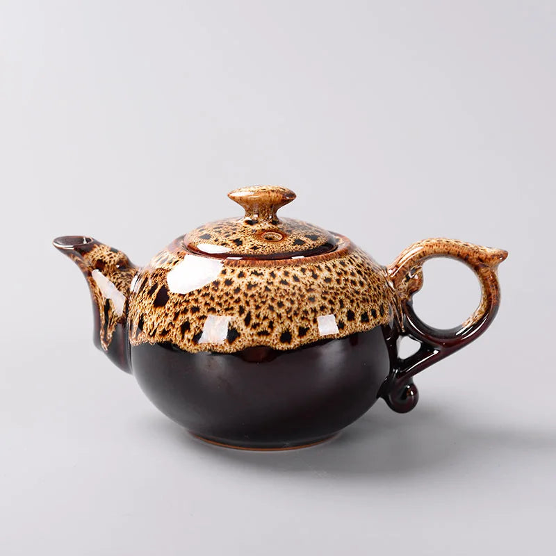 Théière Yixing Traditionnelle Glaçure Changeante