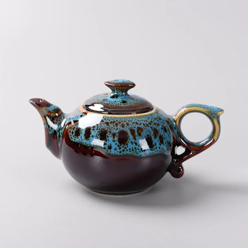 Théière Yixing Traditionnelle Glaçure Changeante
