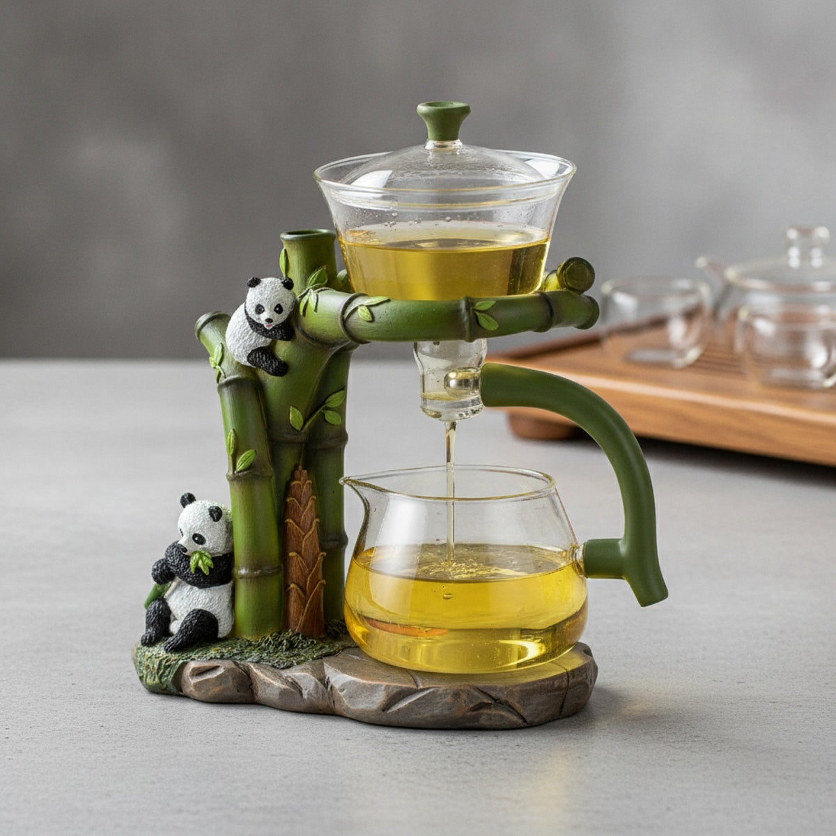 Théière Automatique Panda Magnétique Design