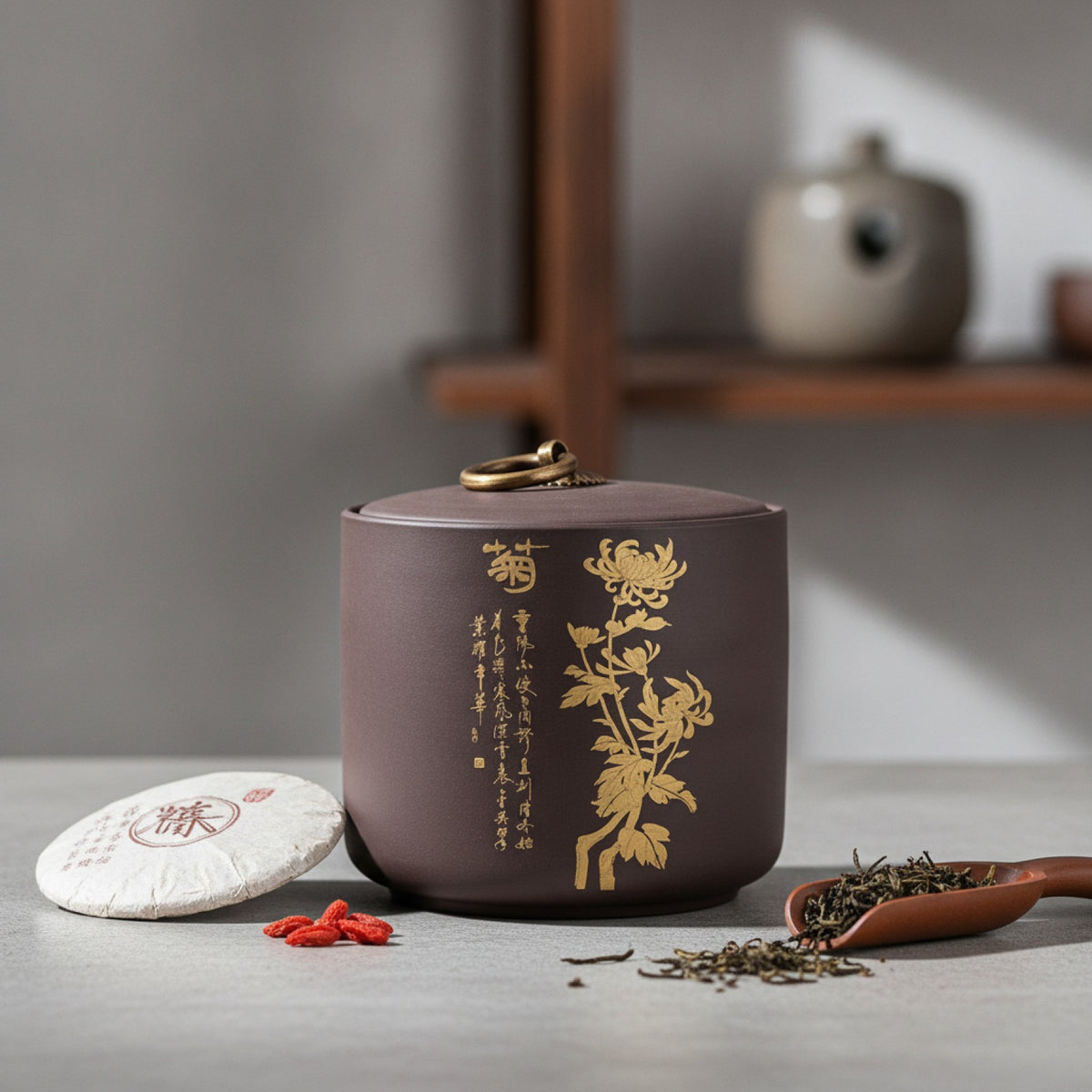 Boîte Scellée Argile Violette - Conservation Thé