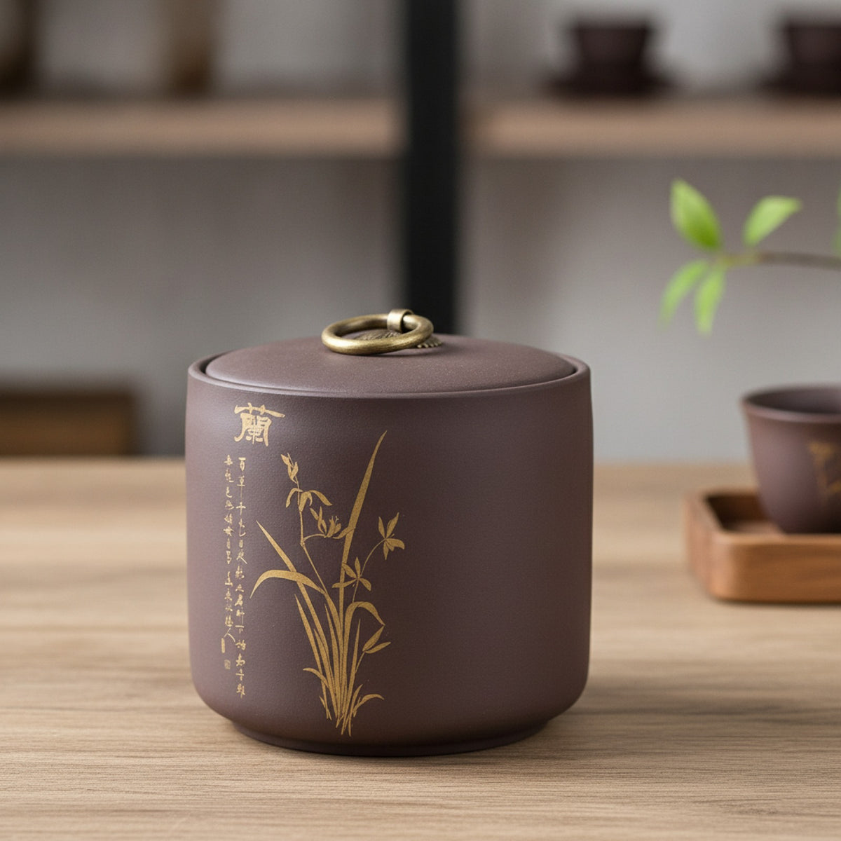 Boîte Scellée Argile Violette - Conservation Thé