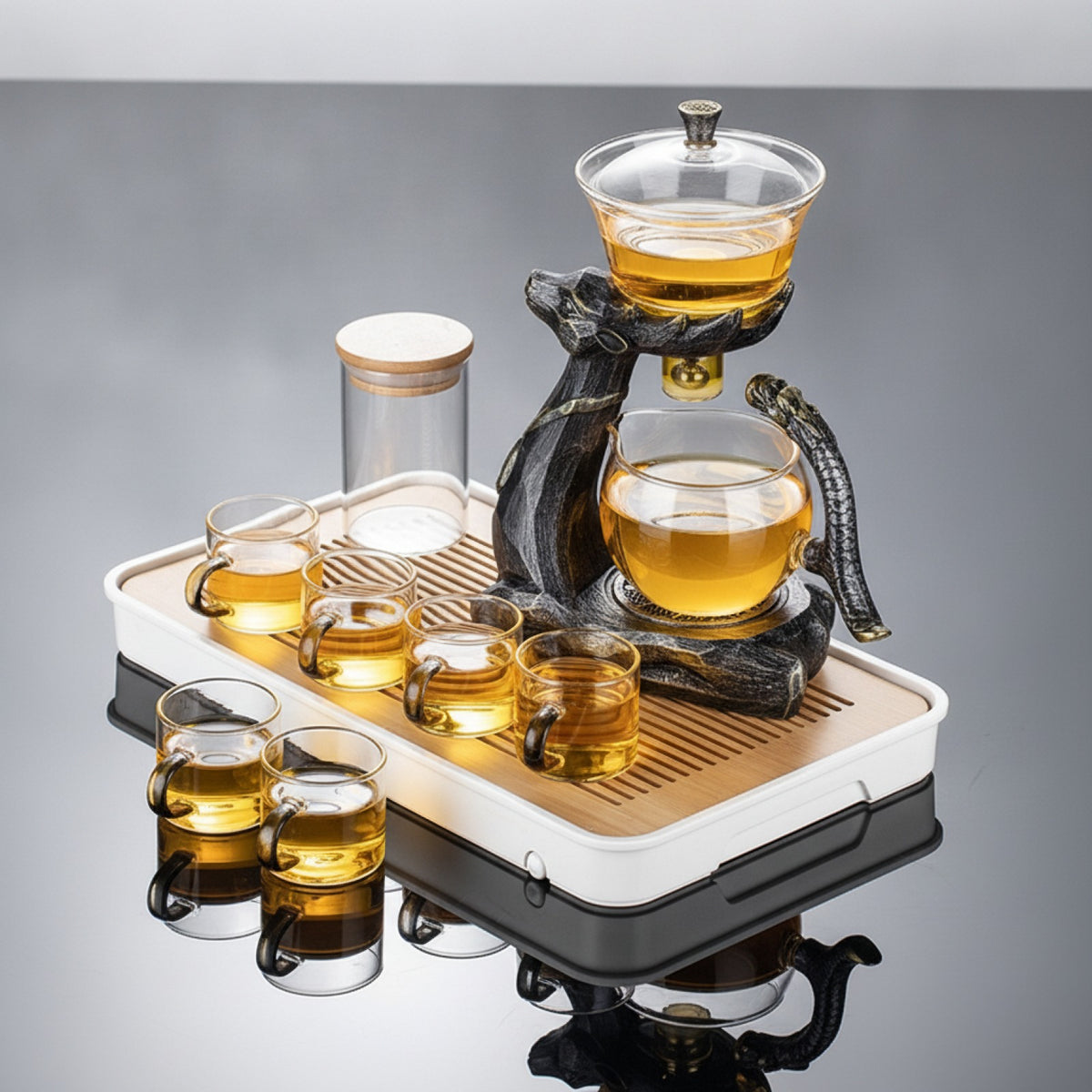 Service à Thé Magnétique : Infusion Automatique