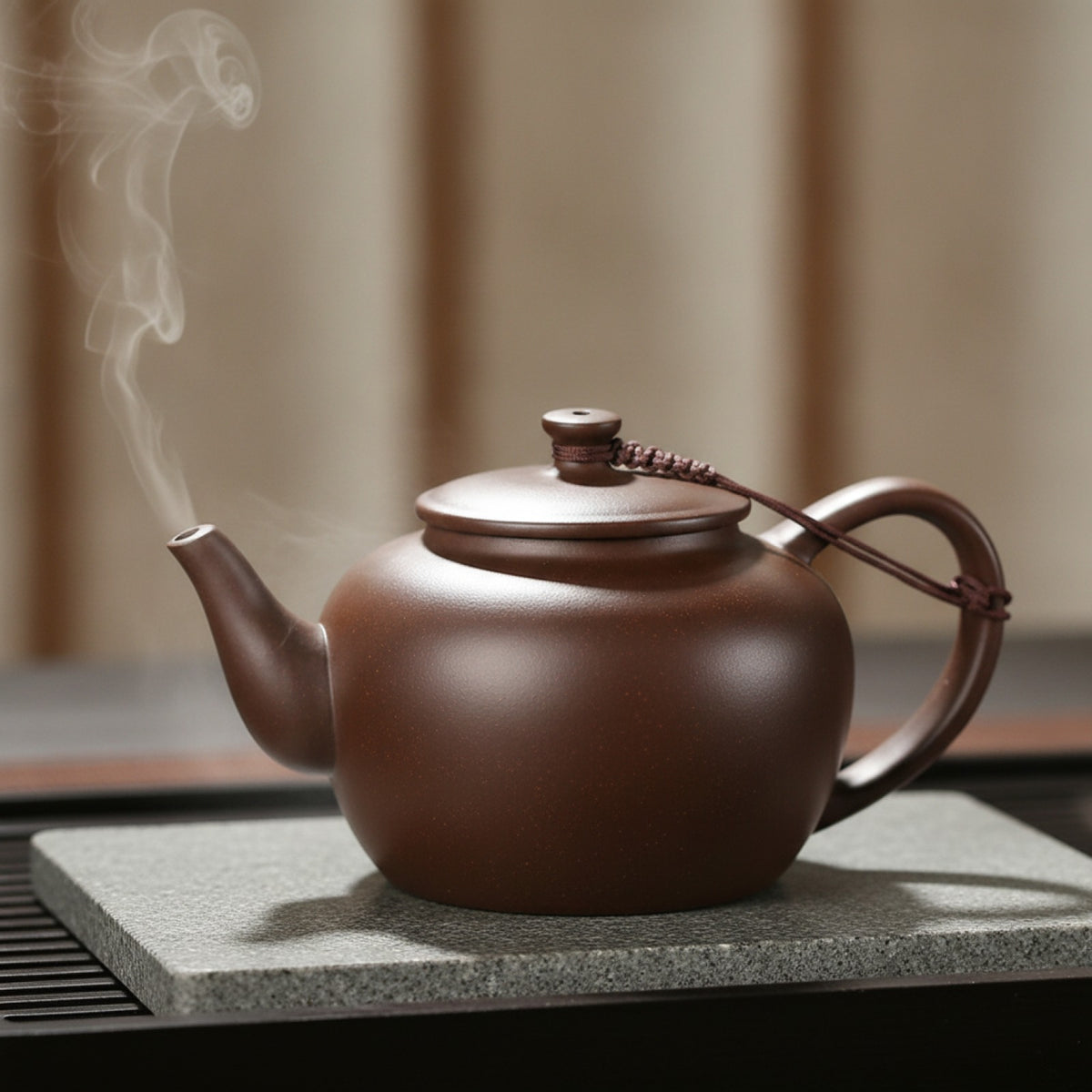 Théière Yixing Argile Violette - Artisanale Chinoise