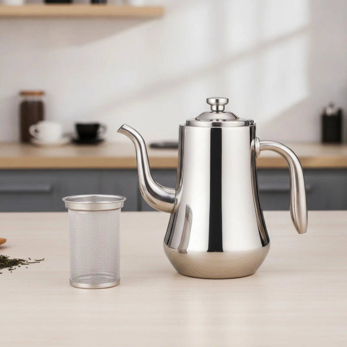 Théière Inox 1.5L avec Infuseur