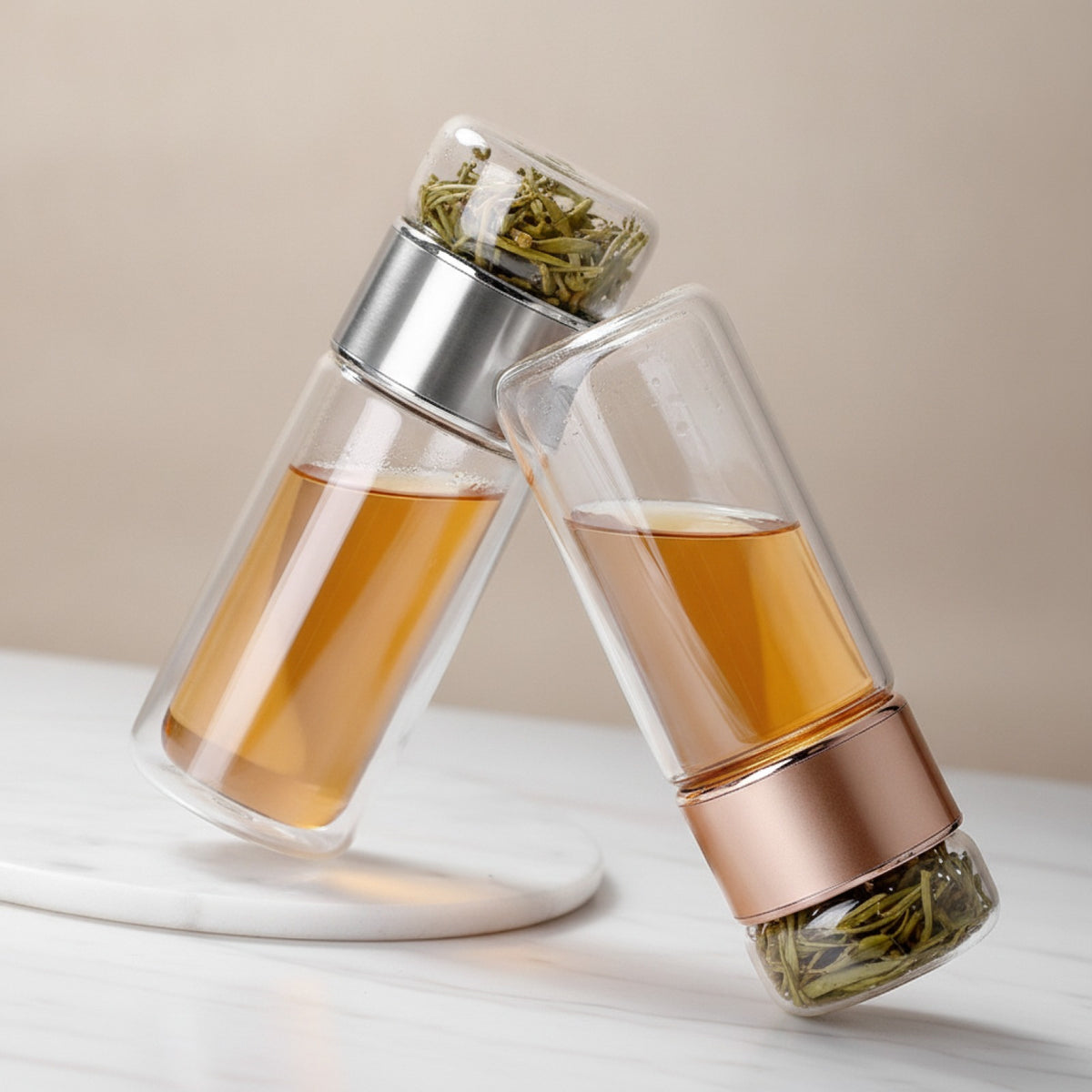 Bouteille en verre, Infuseur Thé
