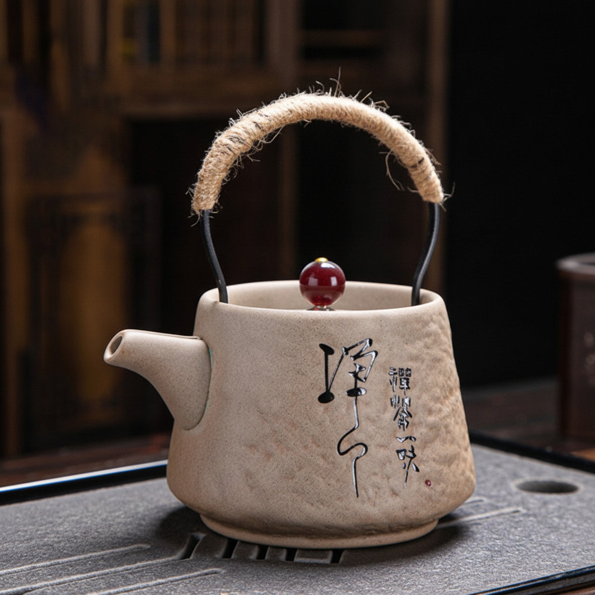 Théière Japonaise Rétro Céramique Brute