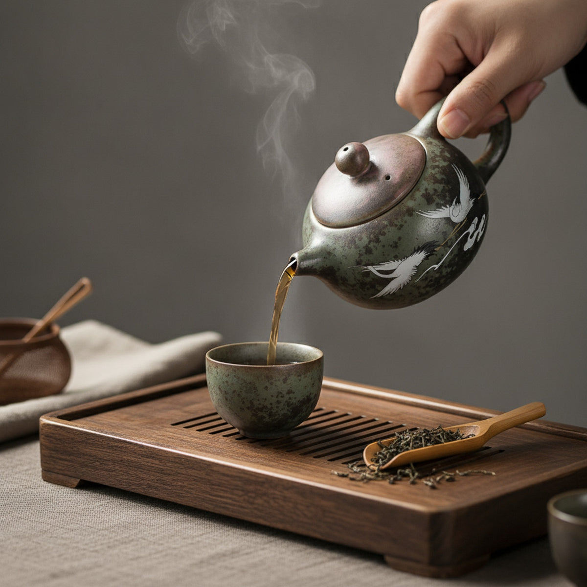 Théière Céramique Vintage Chinoise