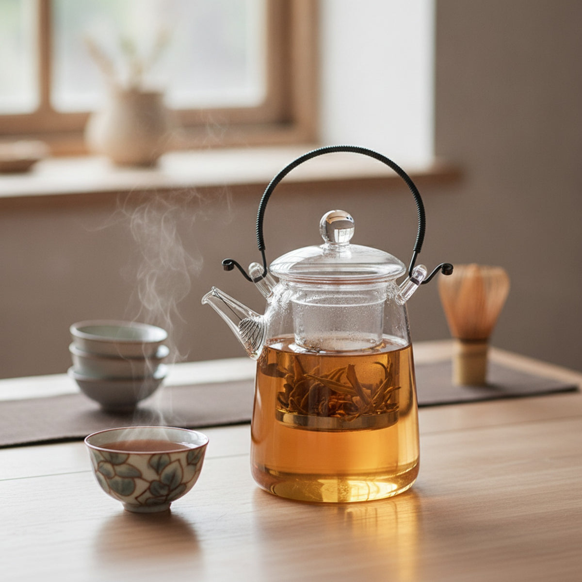 Théière Japonaise Verre Artisanale 450ml
