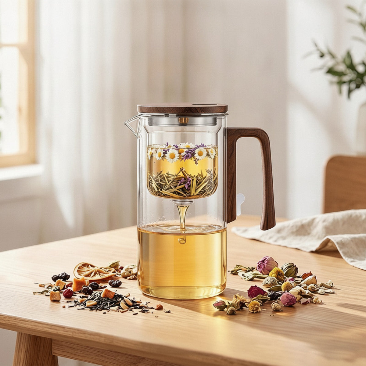 Théière en Verre Borosilicate - avec Infuseur 720ml