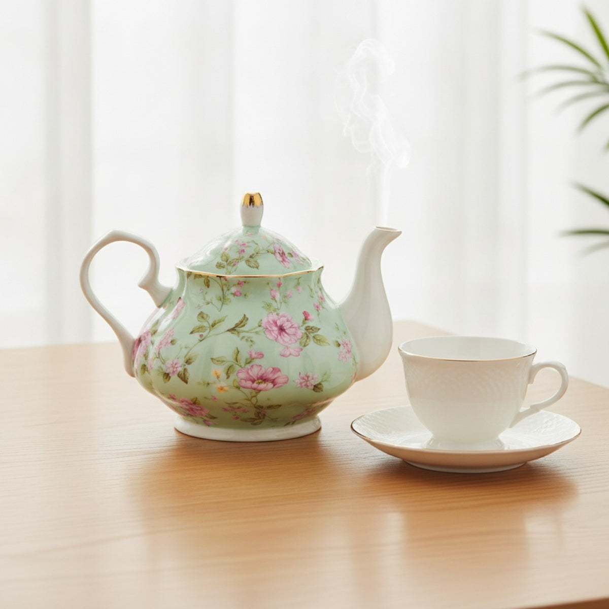 Théière Porcelaine Verte 400ML