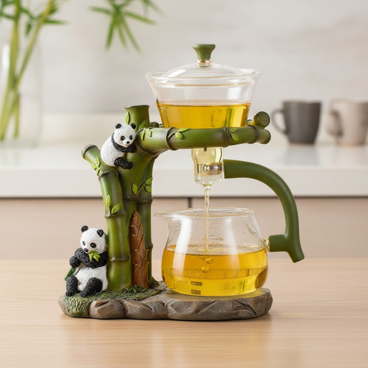 Théière Automatique Panda Magnétique Design