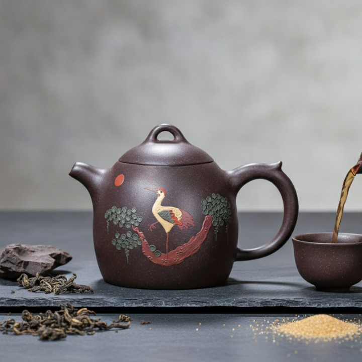 Théière en Argile Violette Zisha Yixing Classique