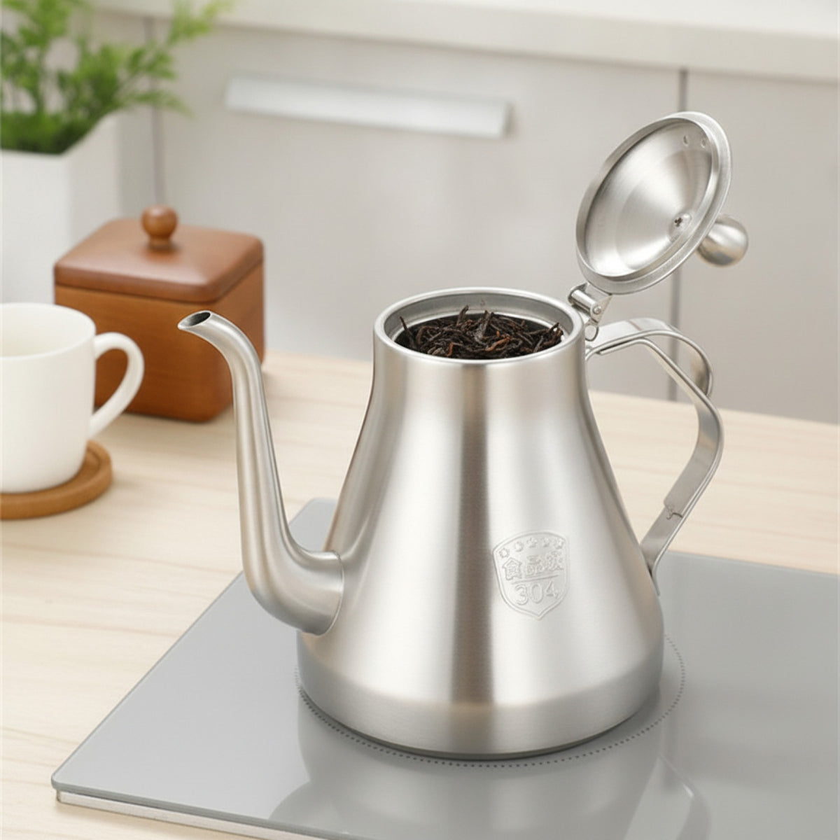 Théière Inox 1.5L avec Infuseur