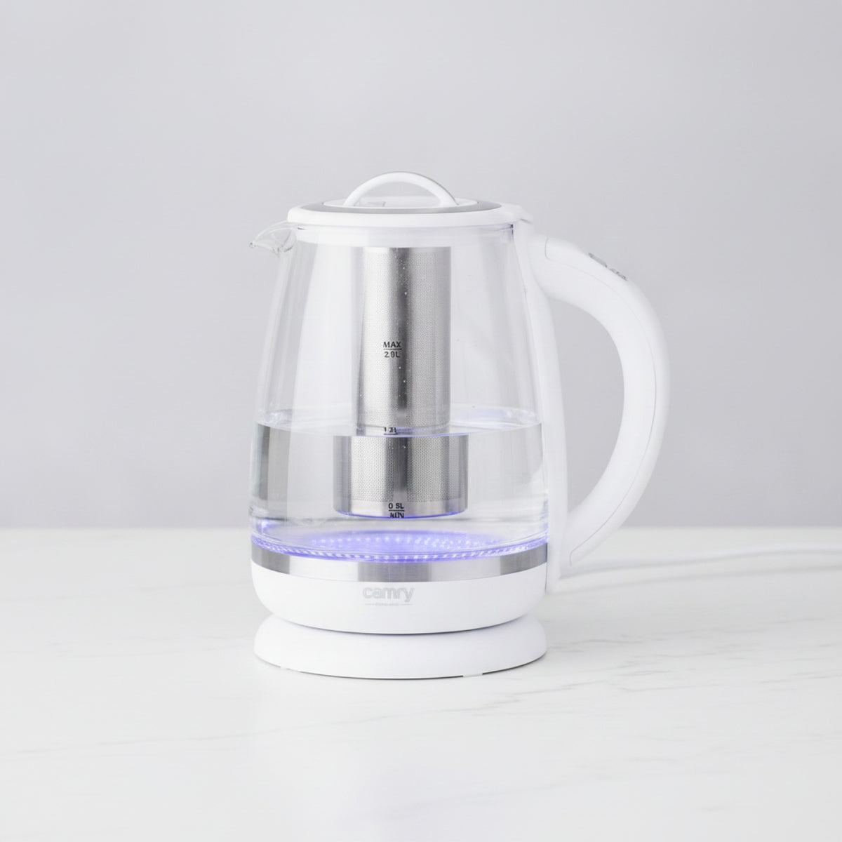 Bouilloire Verre Électrique avec Infuseur & Température Réglable