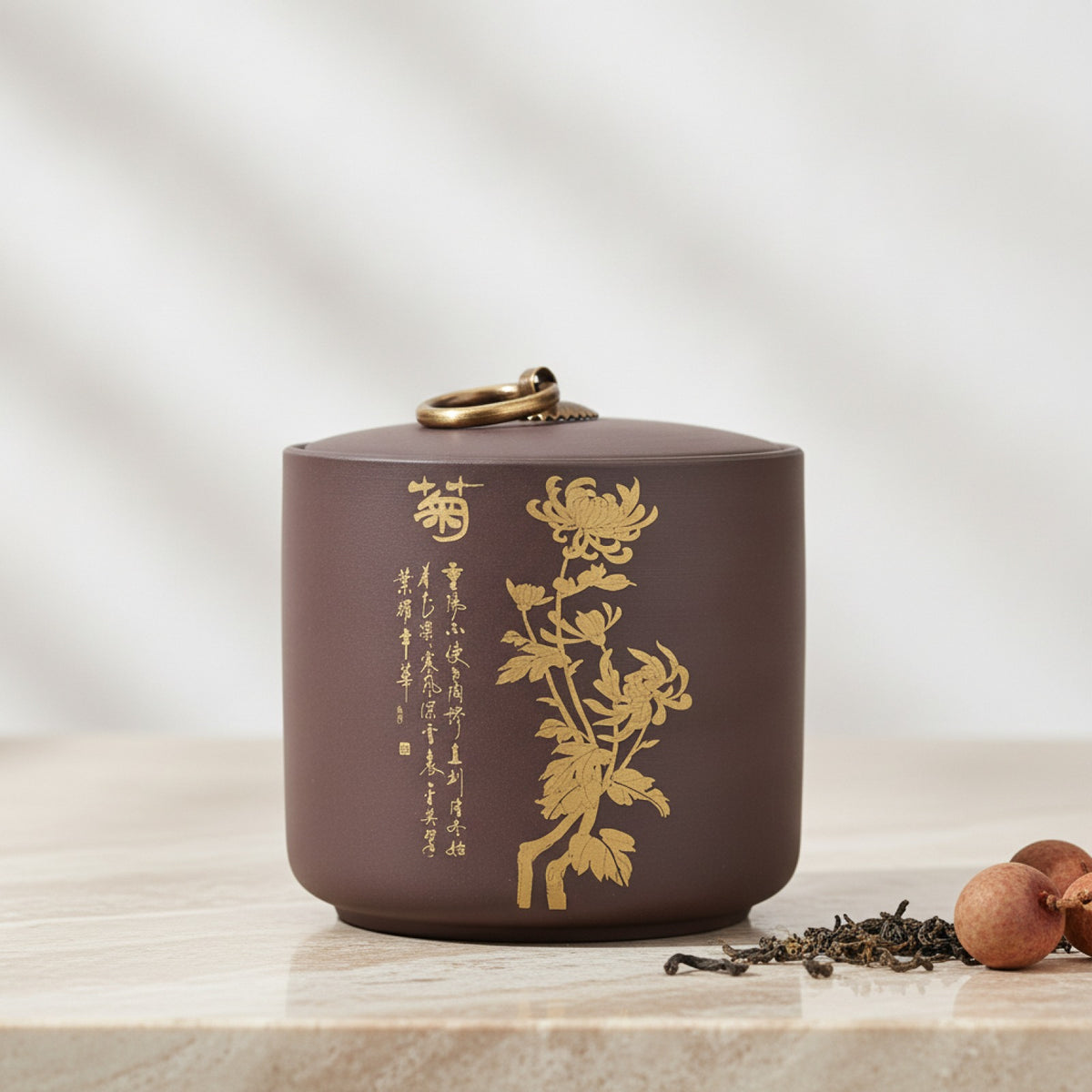Boîte Scellée Argile Violette - Conservation Thé