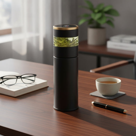 Thermos Intelligent LED Noir 450ml avec Infuseur