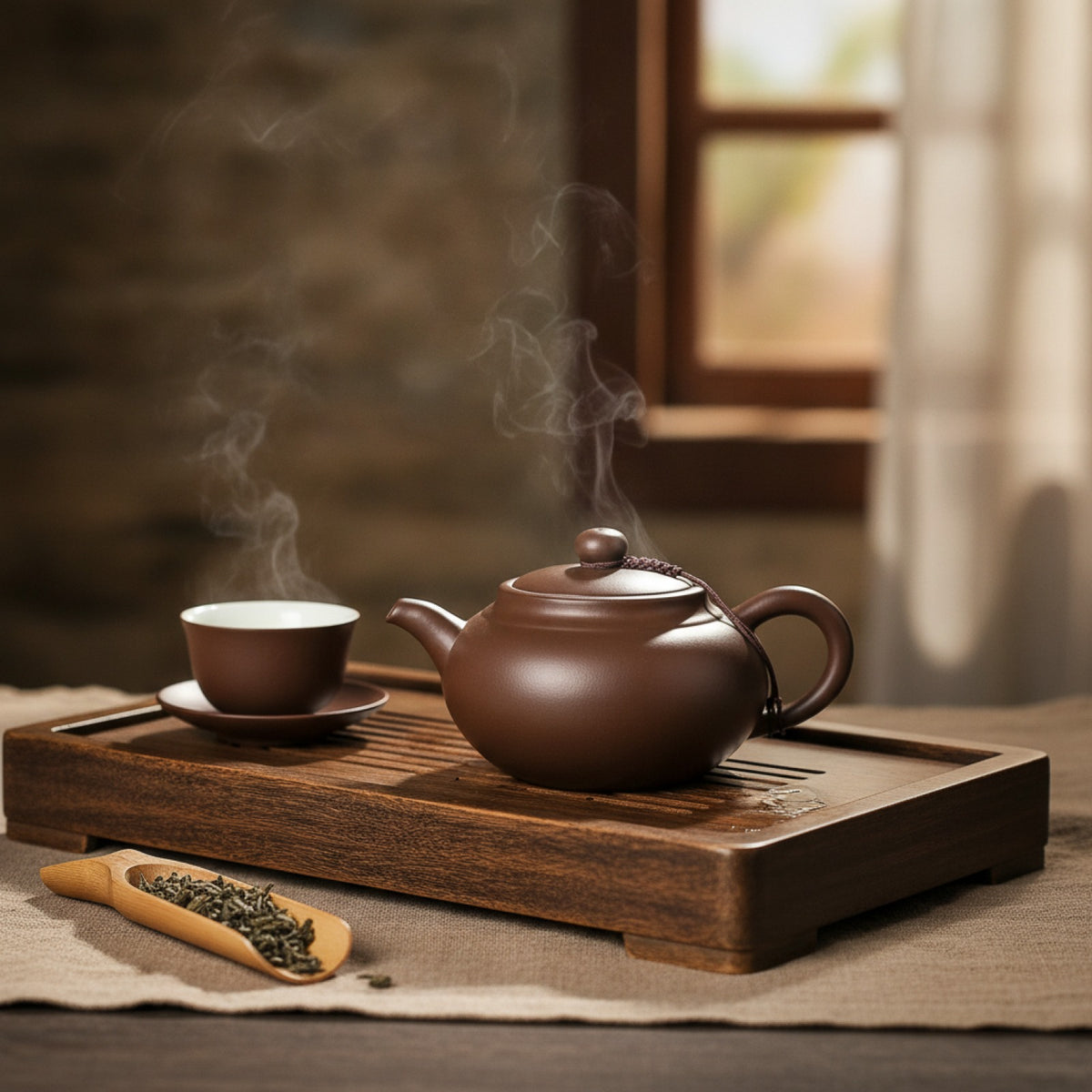 Théière Yixing Antique en Argile Violette