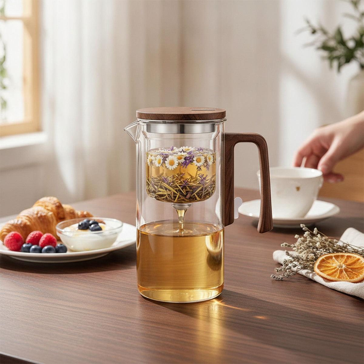 Théière en Verre Borosilicate - avec Infuseur 720ml