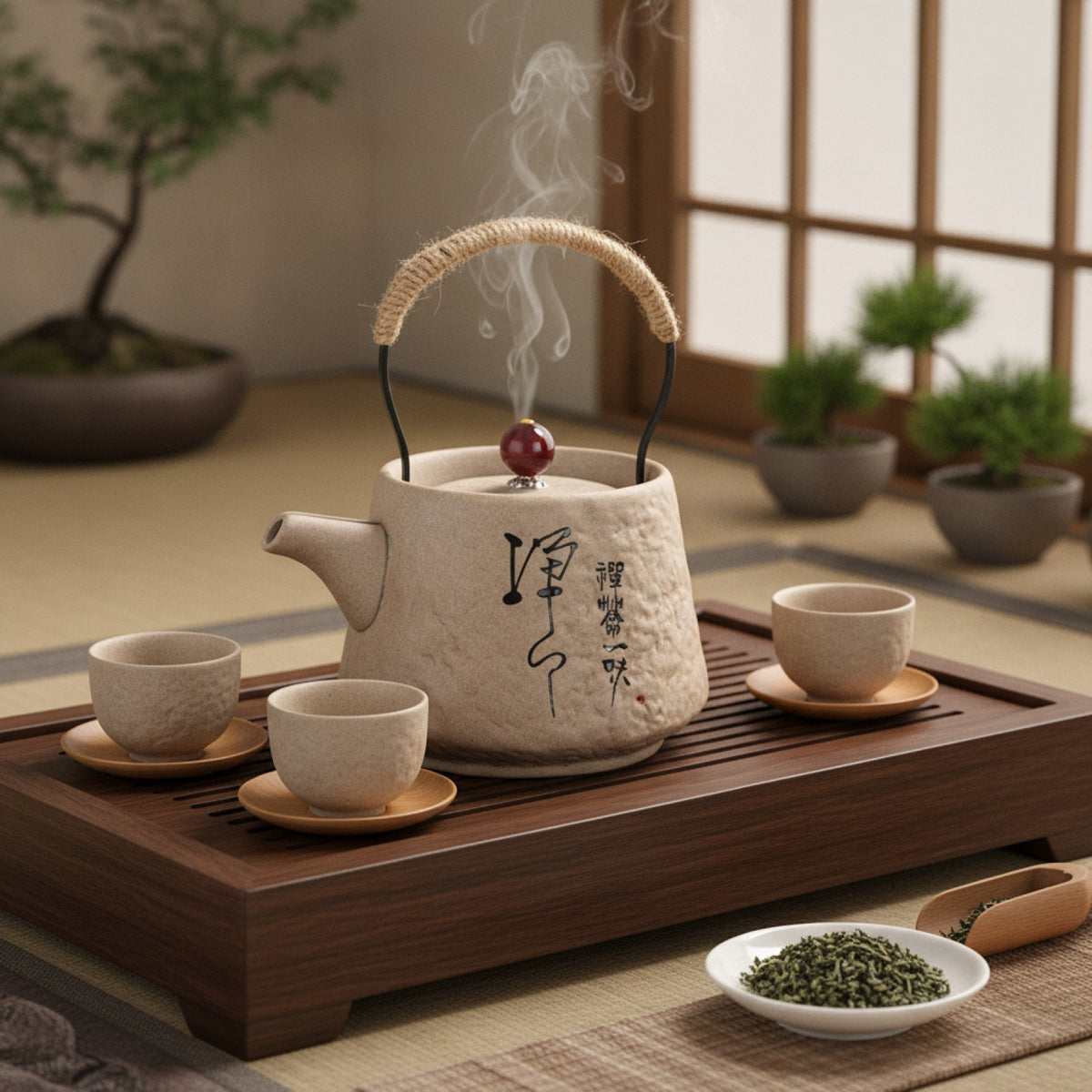 Théière Japonaise Rétro Céramique Brute