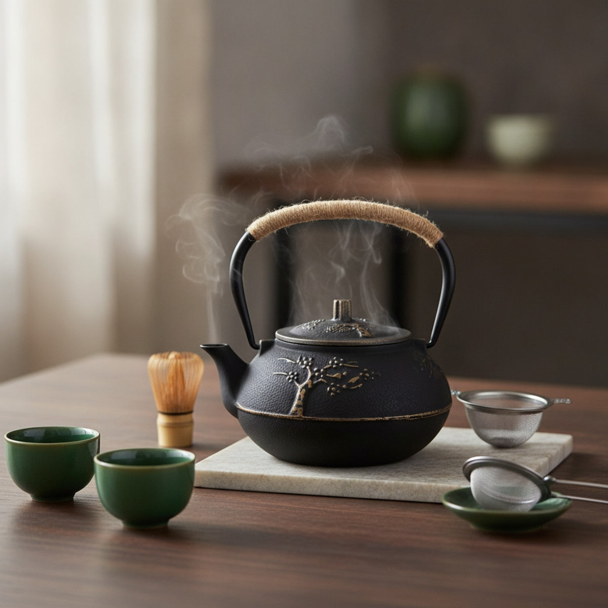 Théière en Fonte Japonaise Émaillée 900ml