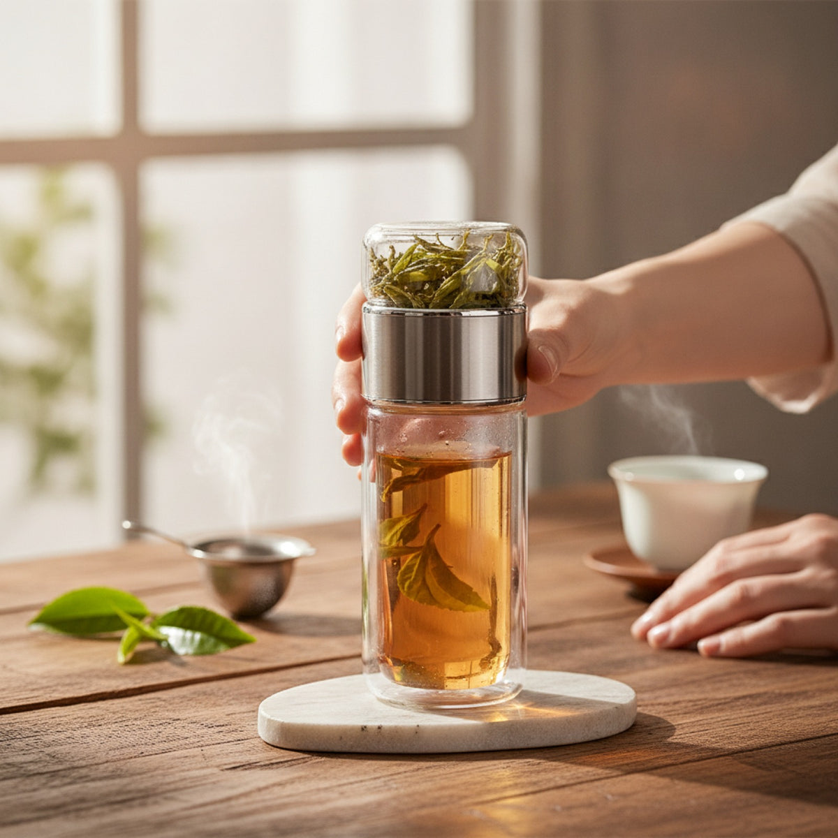 Bouteille en verre, Infuseur Thé