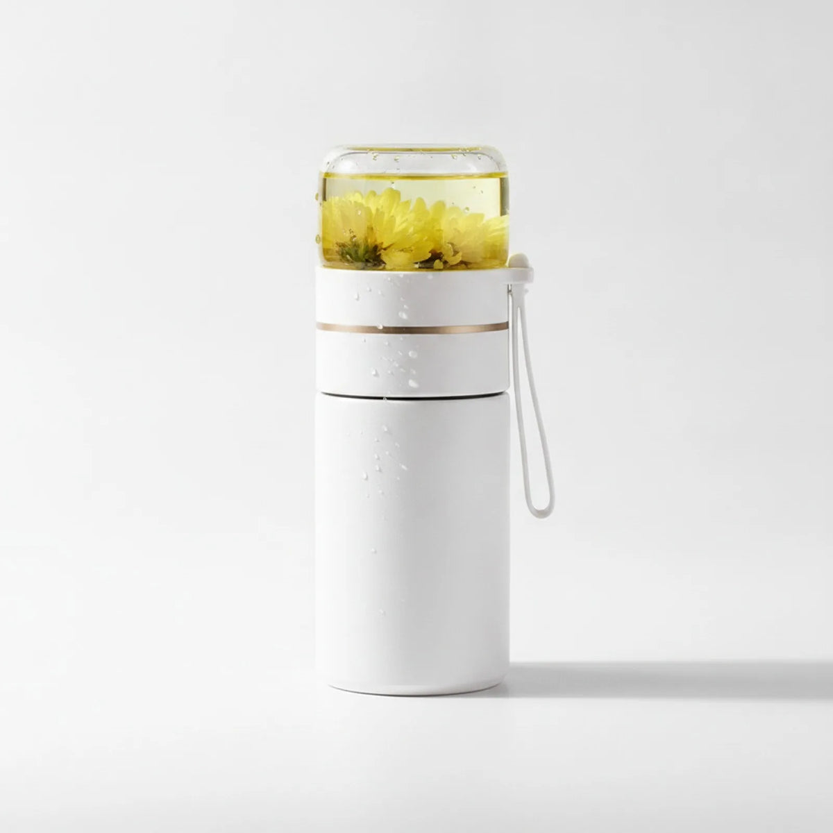 Infuseur à thé en acier inoxydable, thermos isolé, tasse de voyage étanche, passoire pour l'expérience du thé et du café - 420ml