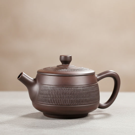 Théière Poterie Violette Artisanale