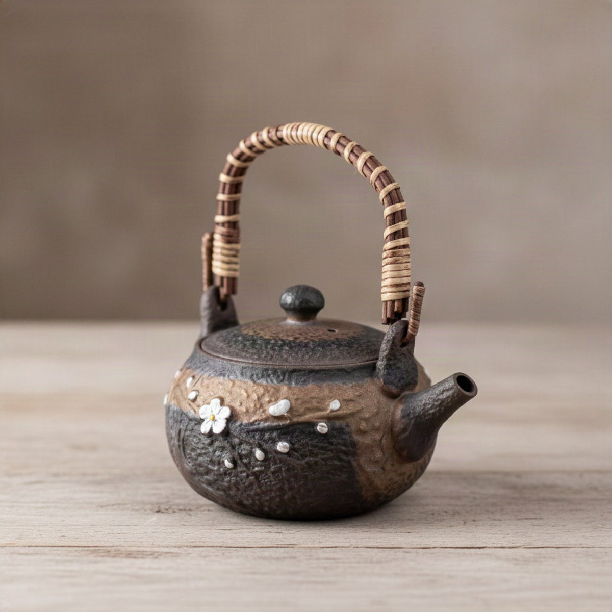 Théière Japonaise Émaillée Artisanale