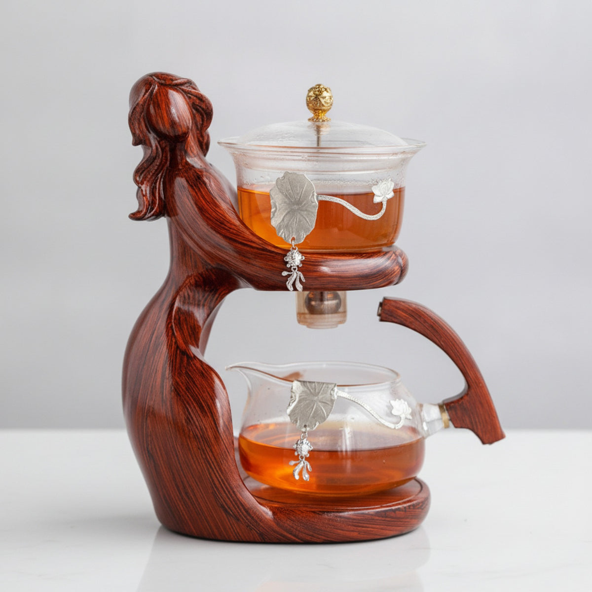 Théière Automatique Kung Fu en Verre