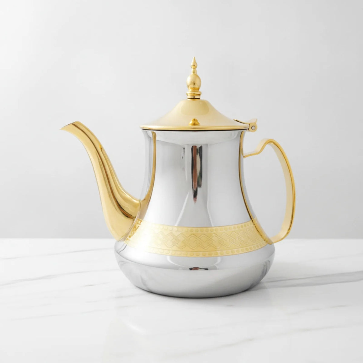 Théière Marocaine Inox - Style Oriental Raffiné