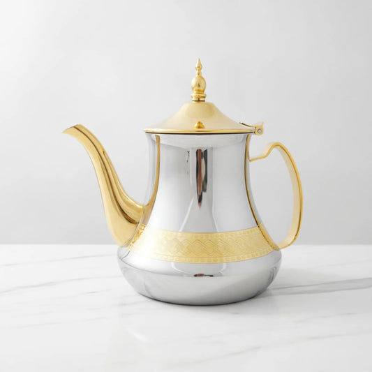 Théière Marocaine Inox - Style Oriental Raffiné