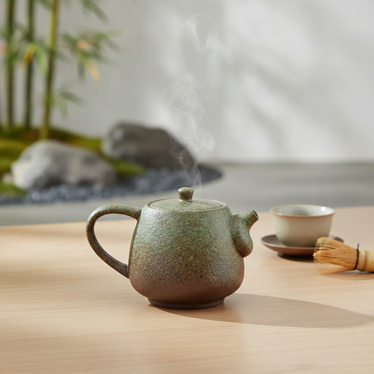 Théière Japonaise Grès Rétro