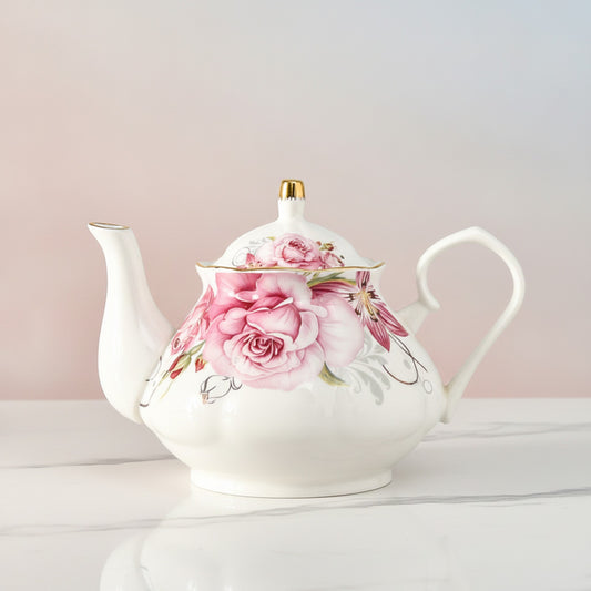 Théière Porcelaine Rose 400ML