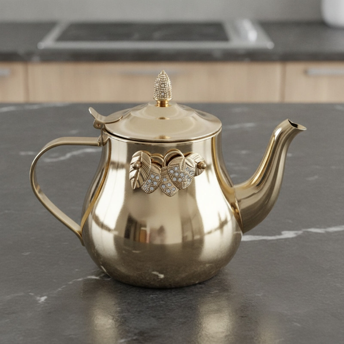 Théière Marocaine Inox Grande Capacité