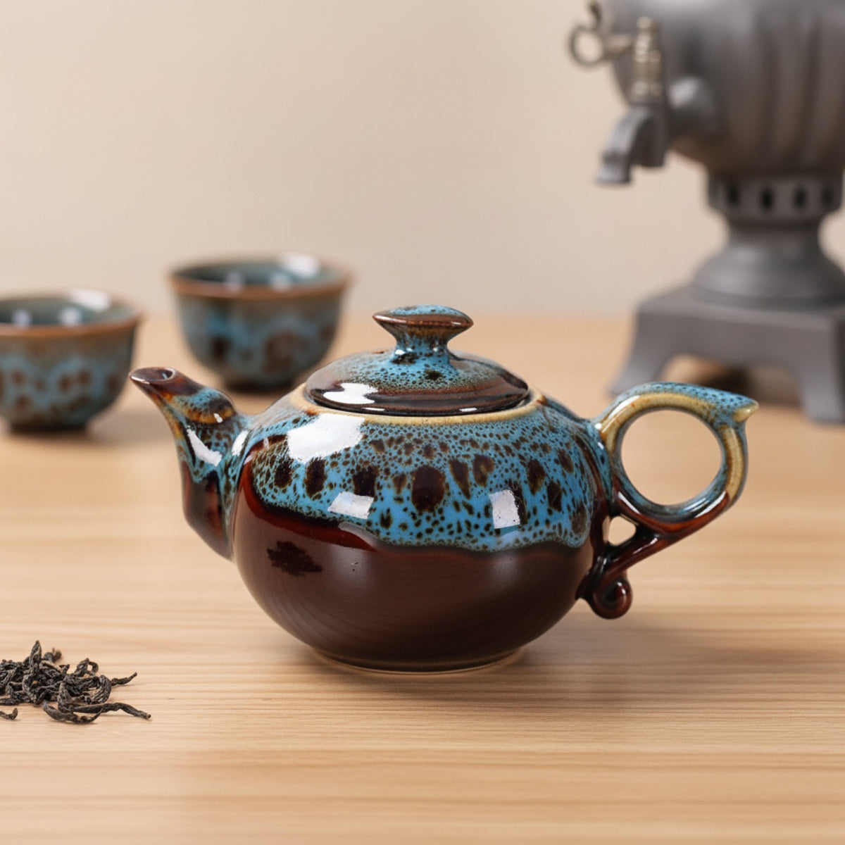 Théière Yixing Traditionnelle Glaçure Changeante